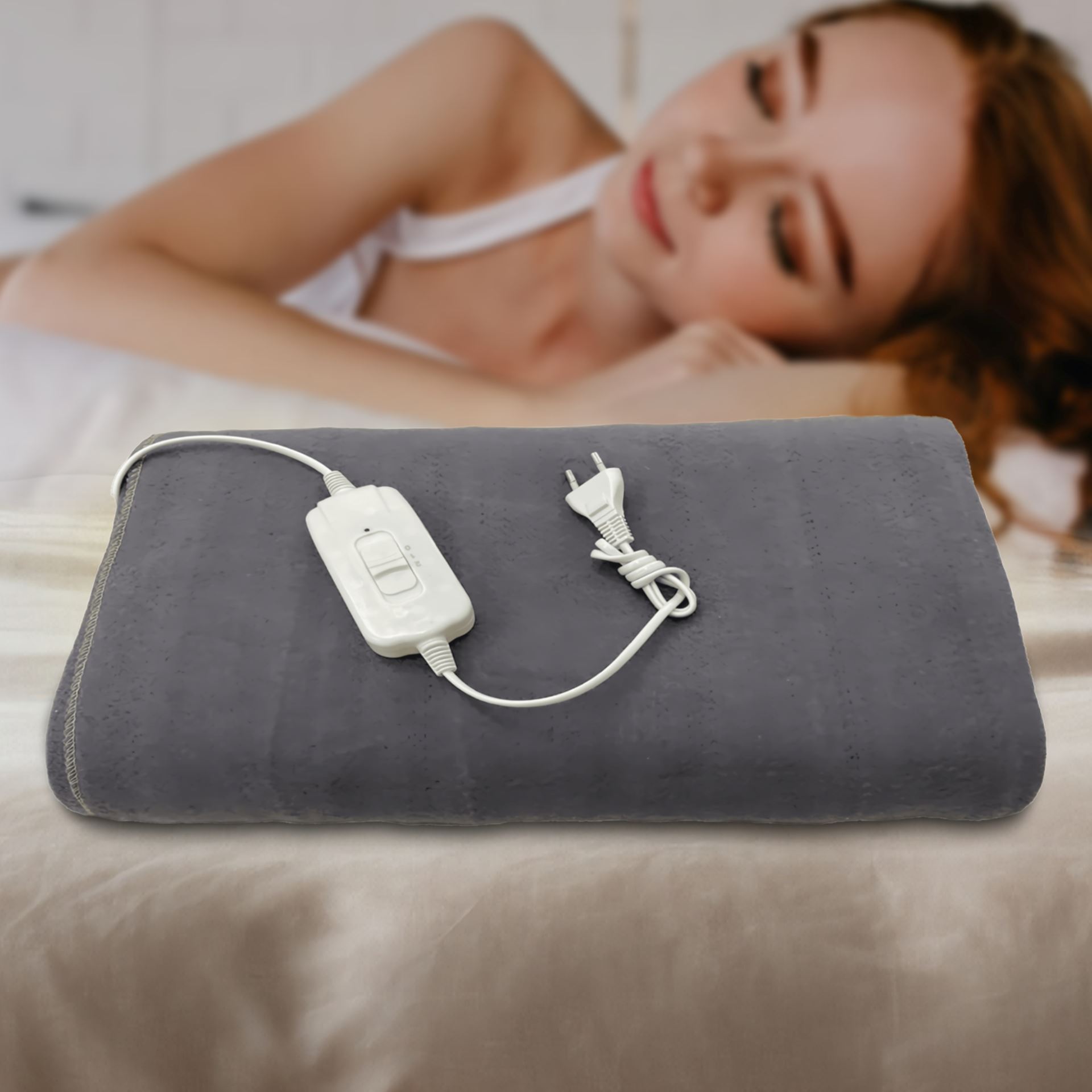 Зігріваюче електропростирадло Сірий